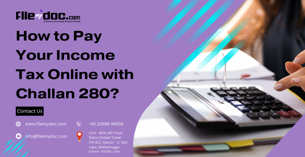 Income Tax Online with Challan 280