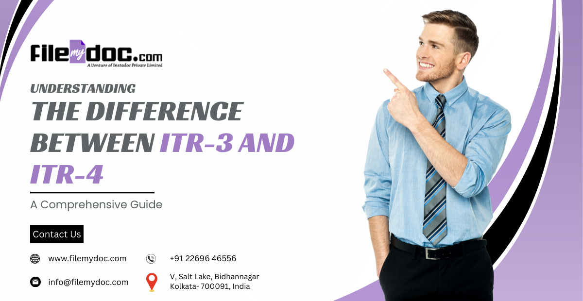 difference between itr 1 2 3 and 4